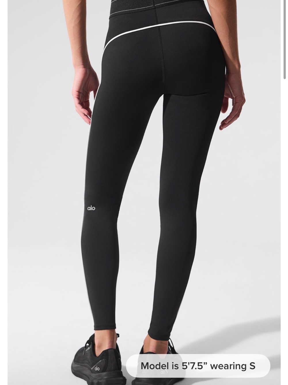 Airlift high-waist suit up leggings- Black/white - Picture 3 of 5